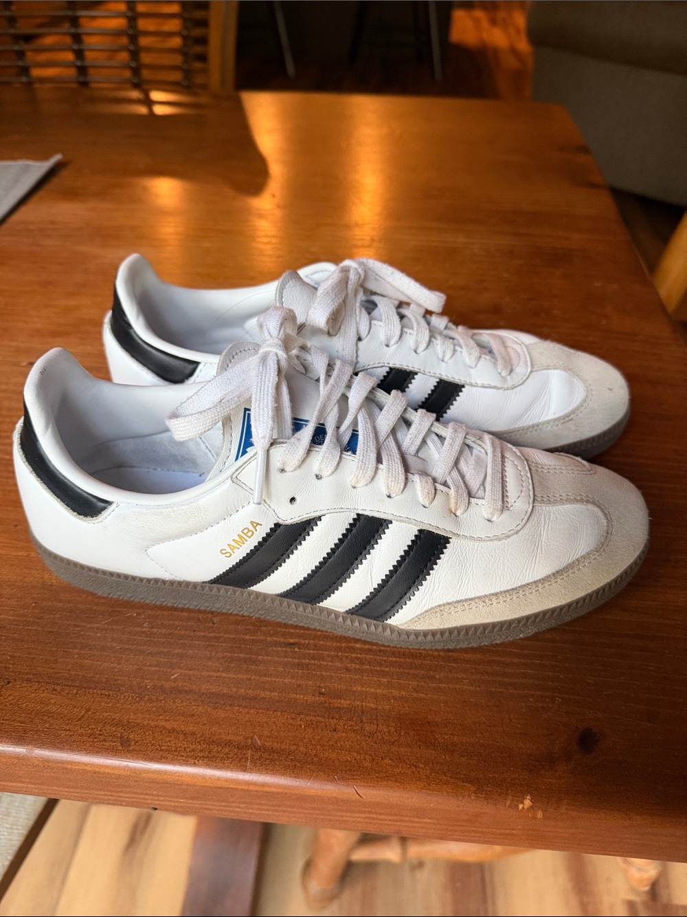 adidas Samba Low-Profile Sneakers - White & Black